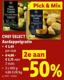 Lidl Chef select aardappelgratin aanbieding