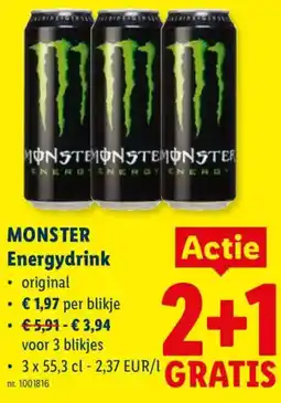 Lidl Monster Energydrink aanbieding
