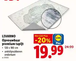 Lidl Livarno opvouwbaar premium tapijt aanbieding