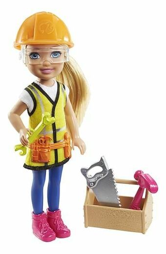 Dreamland Barbie mannequinpop Chelsea Can Be... Construction Worker aanbieding