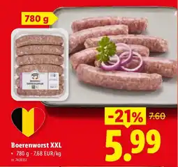 Lidl Boerenworst XXL aanbieding