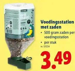 Lidl Voedingsstation met zaden aanbieding
