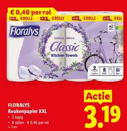 Lidl Floralys keukenpapier xxl aanbieding