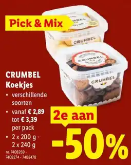 Lidl Crumbel koekjes aanbieding