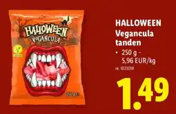 Lidl Halloween vegancula tanden aanbieding