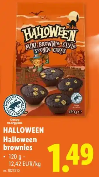 Lidl Halloween brownies aanbieding