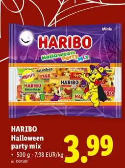 Lidl Haribo halloween party mix aanbieding