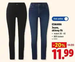 Lidl Jeans, skinny fit aanbieding