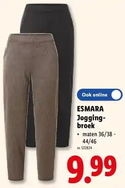 Lidl Esmara joggingbroek aanbieding