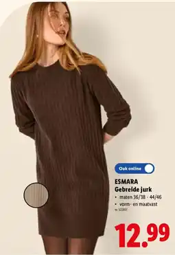 Lidl Gebreide jurk aanbieding