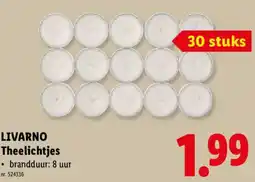 Lidl Livar no theelichtjes aanbieding