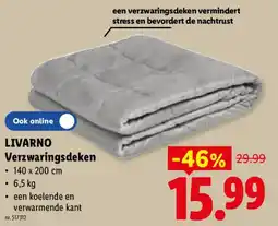 Lidl Livarno Verzwaringsdeken aanbieding