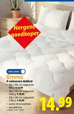 Lidl Emma 4-seizoenen dekbed aanbieding
