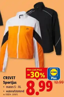 Lidl Crivit sportjas aanbieding