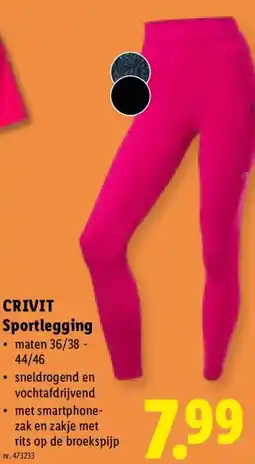 Lidl Crivit sportlegging aanbieding