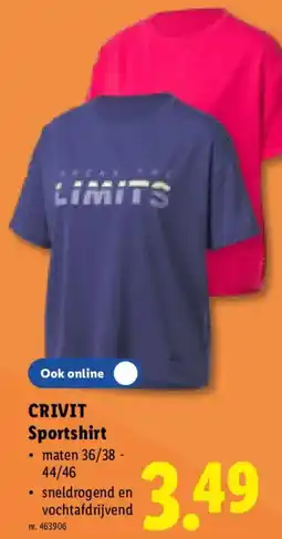 Lidl Crivit Sportshirt aanbieding