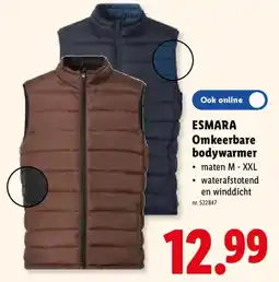 Lidl Esmara omkeerbare bodywarmer aanbieding
