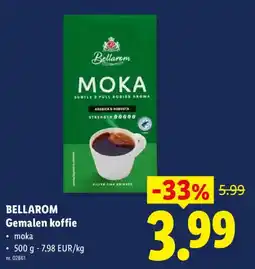 Lidl Bellarom gemalen koffie aanbieding