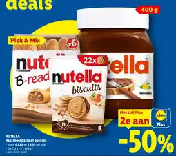 Lidl nutella hazelnootpasta of koekjes aanbieding
