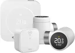 Coolblue tado Bedrade Slimme Thermostaat X Multi Room Startpakket 2e Generatie (2 Radiatorknoppen) aanbieding