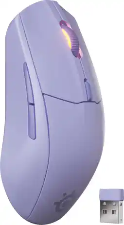 Coolblue SteelSeries Rival 3 Gen 2 Draadloze Gaming Muis Lavendel aanbieding