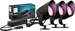 Coolblue Philips Hue Lily XL Spot à Planter Kit de Démarrage White and Color Lot de 3 aanbieding