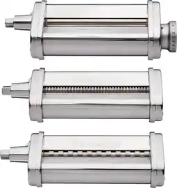 Coolblue KitchenAid 5KSMPRA Rouleau à Pâtes et Set de Découpe (3 Pièces) aanbieding