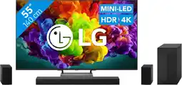 Coolblue LG Mini-led 55 QNED85 (2026) + LG DS60TR aanbieding