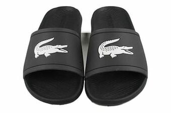 Berca Shoes Lacoste Badslipper Heren Croco Slide - Blauw aanbieding