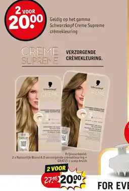 Kruidvat Schwarzkopf Creme supreme aanbieding