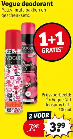 Kruidvat Vogue deodorant aanbieding
