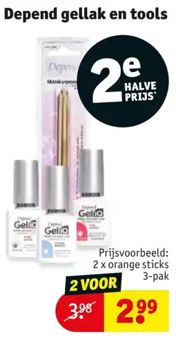 Kruidvat Depend gellak en tools aanbieding