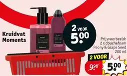 Kruidvat Kruidvat Moments douche foam aanbieding