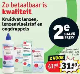 Kruidvat Kruidvat lenzen, lenzenvloeistof en oogdruppels aanbieding