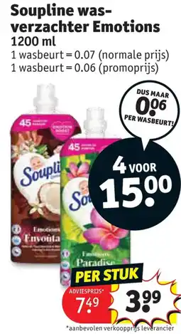 Kruidvat Soupline wasverzachter Emotions aanbieding
