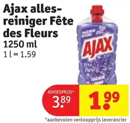 Kruidvat Ajax alles-reiniger Fête des Fleurs aanbieding