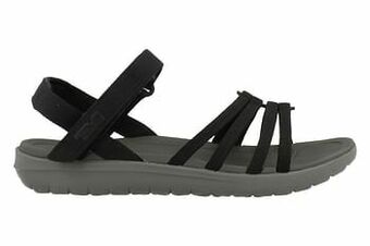 Berca Shoes Teva Sandaal Plat Dames Comfort Sandaal W Sanborn - Zwart aanbieding