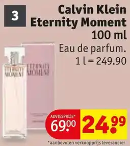 Kruidvat Calvin Klein Eternity Moment aanbieding