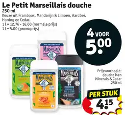 Kruidvat Le Petit Marseillais douche aanbieding