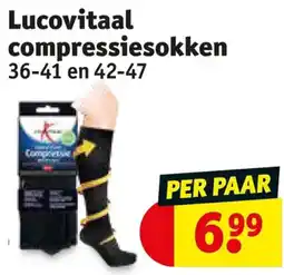 Kruidvat Lucovitaal compressiesokken aanbieding