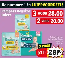 Kruidvat Pampers keysize luiers aanbieding