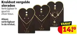 Kruidvat Kruidvat vergulde sieraden aanbieding