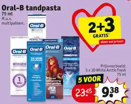 Kruidvat Oral-B tandpasta aanbieding
