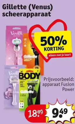 Kruidvat Gillette (Venus) scheerapparaat aanbieding
