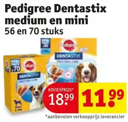 Kruidvat Pedigree Dentastix medium en mini aanbieding
