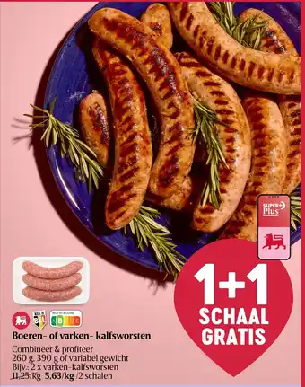 Boeren- of varken- kalfsworsten