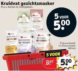 Kruidvat Kruidvat gezichtsmasker aanbieding