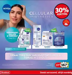 Kruidvat Nivea cellular epigenetics aanbieding