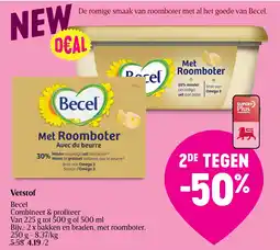 Delhaize Becel met roomboter aanbieding
