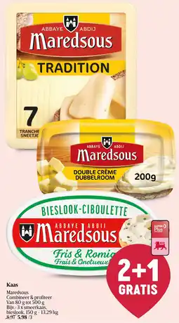Delhaize Kaas Maredsous aanbieding